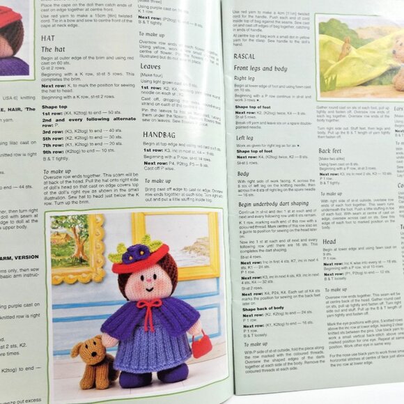 Jean Greenhowe's Little Dumpling Dolls Pattern Book Double Knit DIY Vintage 1995 - Picture 4 of 7